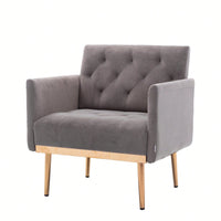 Accent Chair , Leisure Single Sofa With Rose Golden Feet