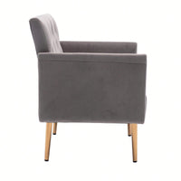 Accent Chair , Leisure Single Sofa With Rose Golden Feet