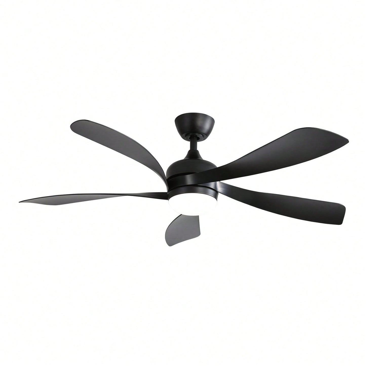52 Inch Indoor Ceiling Fan With 3 Color Dimmable 5 ABS Blades Remote Control Reversible DC Motor  With Led Light