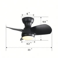 3-Color Dimmable, Powerful/Silent Motor, Sleep Timer & Quiet Motor Indoor Ceiling Fan