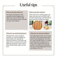 Reversible Chopping Serving Board, Multipurpose Food Safe Thick Board