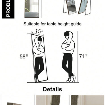 Full Body Mirror, Dressing Mirror, Bedroom Porch, Decorative Mirror, Clothing Store, Floor Standing Mirror.