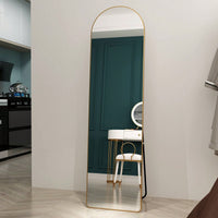 Illuminate Your Space with a Gold Full Body Mirror 60x16.5 for Bathroom Bedroom Wall Mount