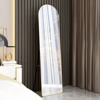 Illuminate Your Space with a Gold Full Body Mirror 60x16.5 for Bathroom Bedroom Wall Mount