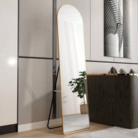 Illuminate Your Space with a Gold Full Body Mirror 60x16.5 for Bathroom Bedroom Wall Mount