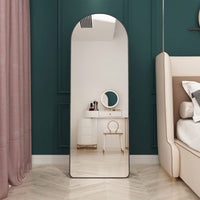 3rd Gen Aluminum Alloy Arched Floor Mirror Anti-Scratch Anti-Fingerprint for Bathroom Bedroom Store