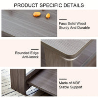 Double Layered Rectangular Coffee Table, Tea Table.MDF Material, Easy To Clean