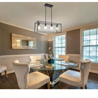 Rectangular Chandelier 4 Lights