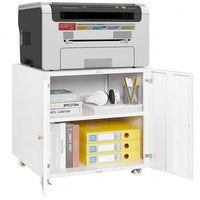 Heavy-Duty Mobile File Cabinet with 360° Rotating Wheels Adjustable Partition Ideal for Offices and Conference Rooms