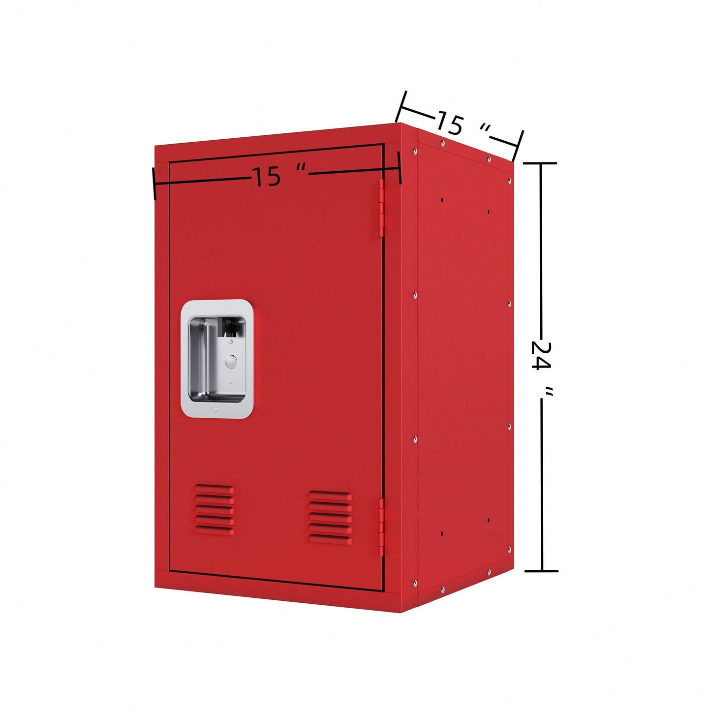 24" H Locker Storage Cabinet: Metal, Sturdy, Easy Assembly, Versatile Placement, And Enhanced Security