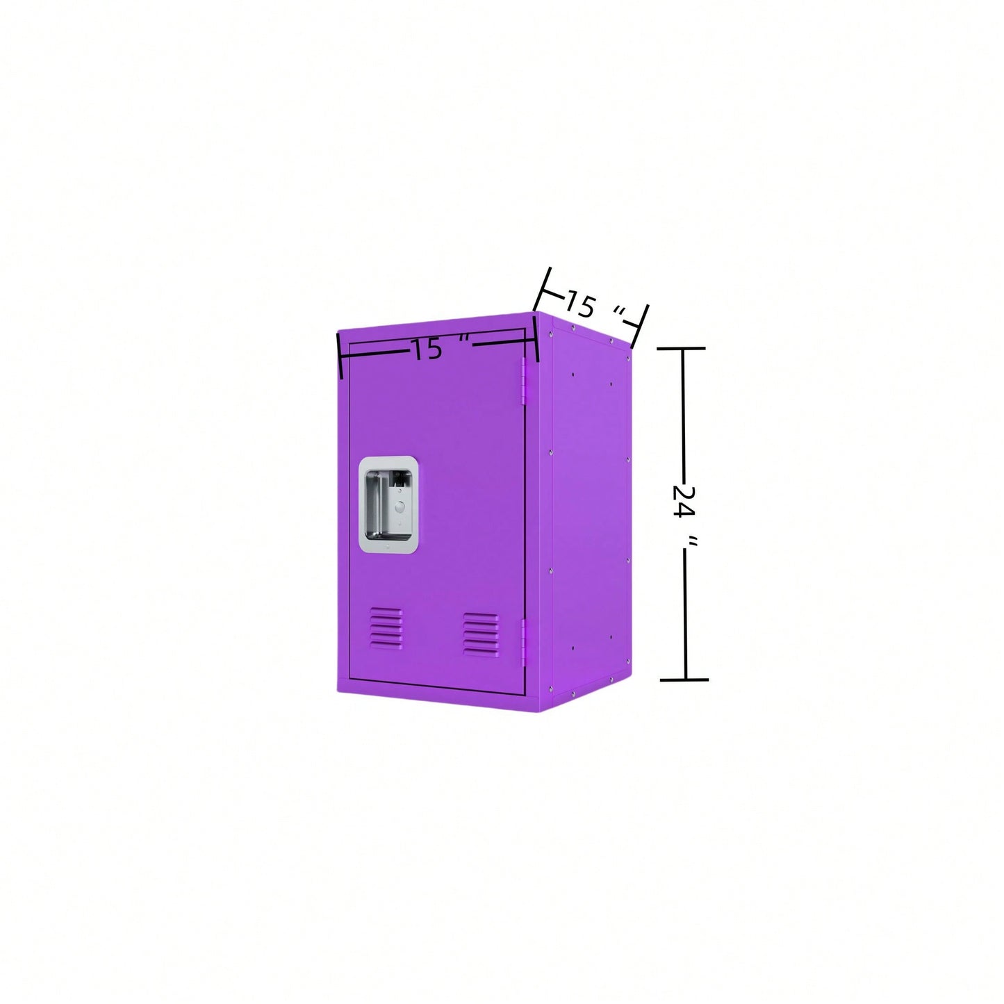 24" H Locker Storage Cabinet: Metal, Sturdy, Easy Assembly, Versatile Placement, And Enhanced Security