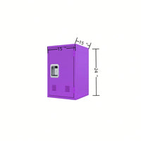 24" H Locker Storage Cabinet: Metal, Sturdy, Easy Assembly, Versatile Placement, And Enhanced Security
