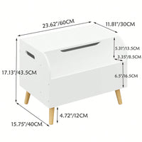 Multi-Purpose Toy Box With Front Bookshelf, Organize And Store Your Child's Belongings