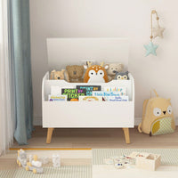 Multi-Purpose Toy Box With Front Bookshelf, Organize And Store Your Child's Belongings