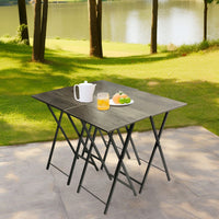 Set Of 4 Elegant Industrial-Style TV Tray With X-Shaped Base, Perfect For Dorm Rooms Or Smaller Living Spaces