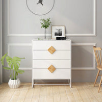 Stable & Durable Bedroom Dresser With 4 Drawers: Space-Saving Design, Quality Materials, And Easy Assembly