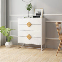 Stable & Durable Bedroom Dresser With 4 Drawers: Space-Saving Design, Quality Materials, And Easy Assembly