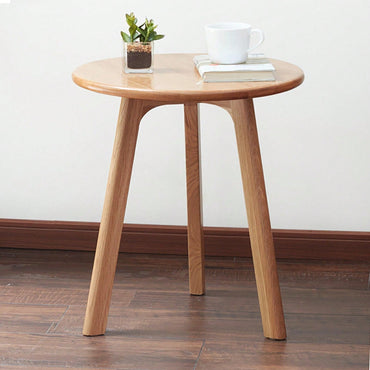 Solid Oak Round Side Table: Stylish, Durable, And Versatile