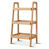 3-Tier Beech Wood Shoe Rack For Entryway, Premium Storage Organizer For Bathroom, Living Room, Bedroom, Hallway, Patio, Kitchen