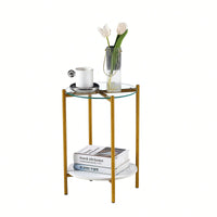 Modern End Table, Coffee Table With Marble Top