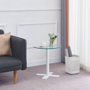 Tempered Round Glass Dining Table With Legs