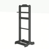 Portable Garment Rack with Storage Organizer for Halloween Costumes and Autumn Decor