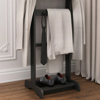 Portable Garment Rack with Storage Organizer for Halloween Costumes and Autumn Decor