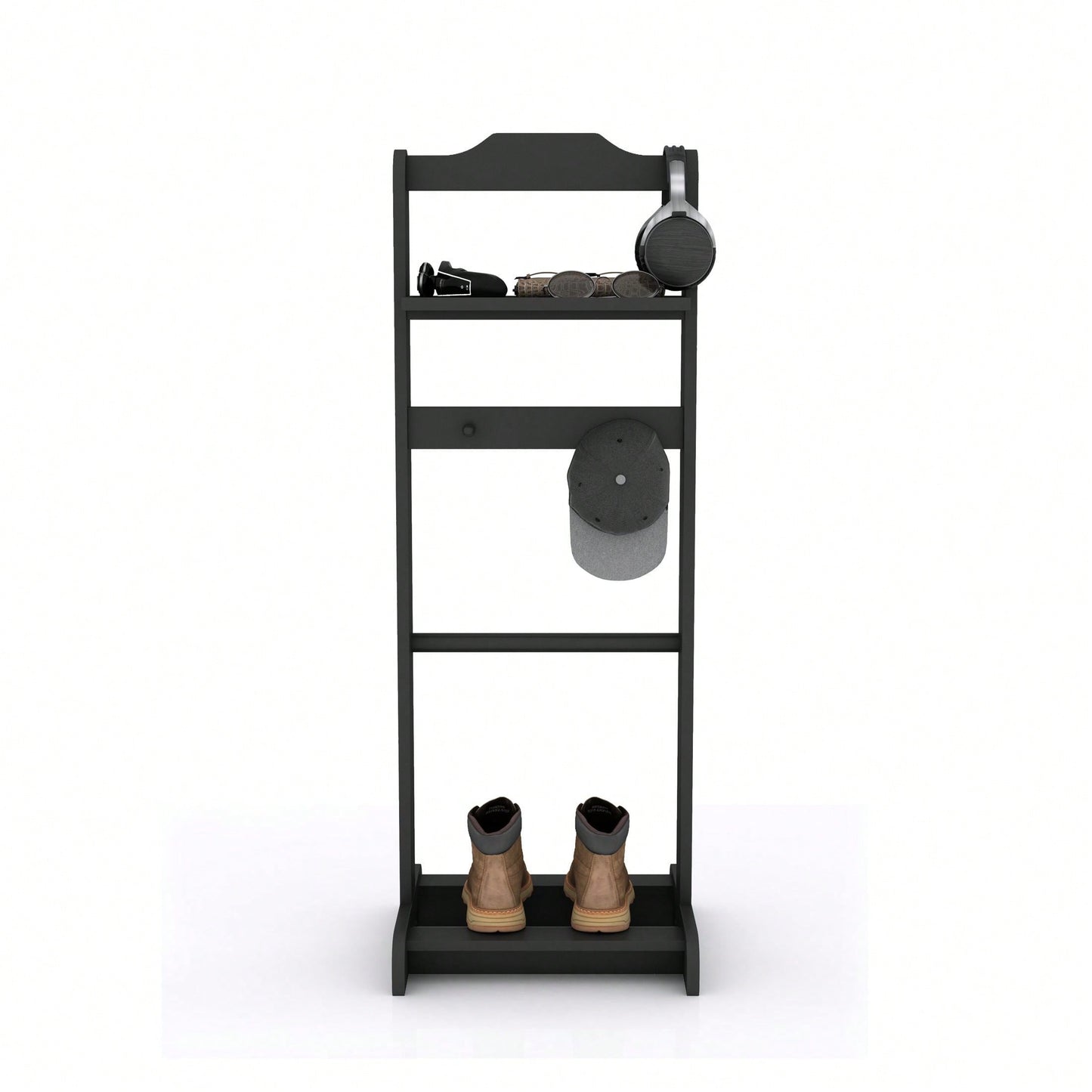 Portable Garment Rack with Storage Organizer for Halloween Costumes and Autumn Decor