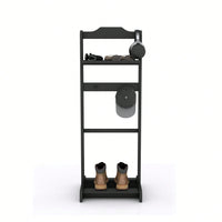 Portable Garment Rack with Storage Organizer for Halloween Costumes and Autumn Decor