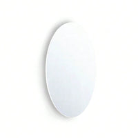 Oval Frameless Wall Mounted Dressing Mirror For Bathroom, Vanity, Bedroom