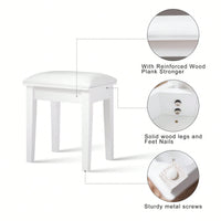 Elegant And Stable Stool With Comfortable Seat And Anti-Slippery Pads