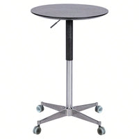Adjustable Height Bar Table, Portable Pub Table With 360 Swivel Base, Space-Saving Bar Counter For Dining Room, Kitchen, Home Office
