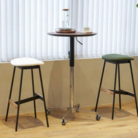 Adjustable Height Bar Table, Portable Pub Table With 360 Swivel Base, Space-Saving Bar Counter For Dining Room, Kitchen, Home Office