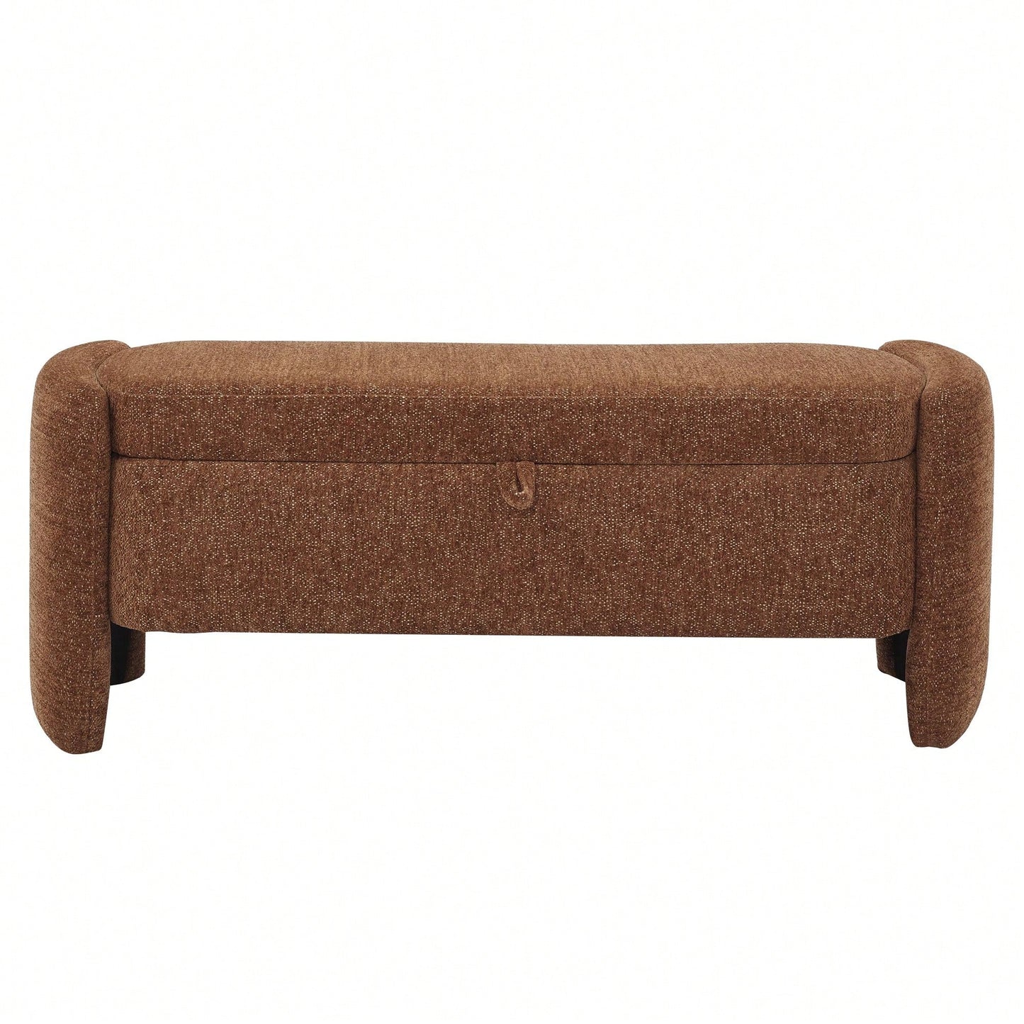 Chenille Fabric Storage Bench Ottoman for Living Room Bedroom Shoe Storage Extra Seating and Toy Organizer