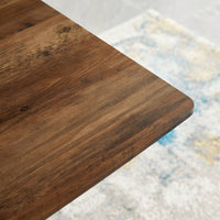 Contemporary Friendly Dining Table With Child-Safe Design And Stylish Metal Legs