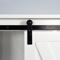Over-The-Toilet Storage Cabinet, Space-Saving Bathroom Cabinet, With Adjustable Shelves And A Barn Door