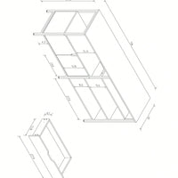 Sturdy And Durable Iron Frame Support Living Room Side Cabinet, Storage Cabinet, Sideboard Cabinet, Kitchen Utensils Cabinet