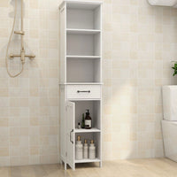 Versatile And Stylish Slim White Cabinet Excellent Workmanship, Maximum Storage, And Easy Assembly