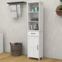 Versatile And Stylish Slim White Cabinet Excellent Workmanship, Maximum Storage, And Easy Assembly