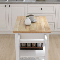 Multi-Functional Kitchen Island With Ample Storage, Durable Construction, And Removable Lockable Wheels