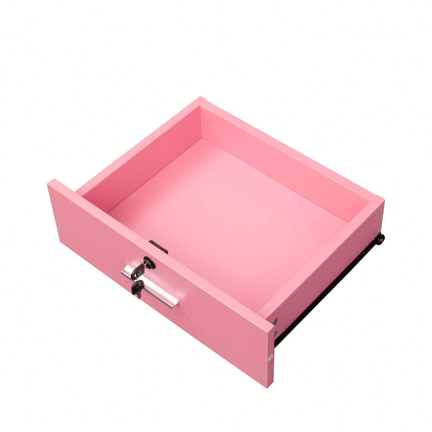 Multi-Functional Wooden Cabinet With Storage Drawers And Hair Dryer Holes