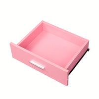 Multi-Functional Wooden Cabinet With Storage Drawers And Hair Dryer Holes