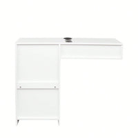 Multi-Functional Wooden Cabinet With Storage Drawers And Hair Dryer Holes