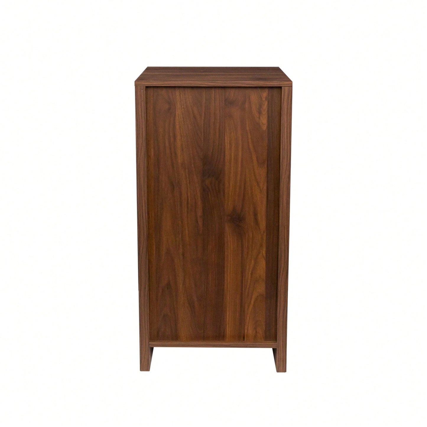 Modular Cabinet 28-Bottle Brown Walnut Color Modular 28  Wine Bar Cabinet Buffet Cabinet