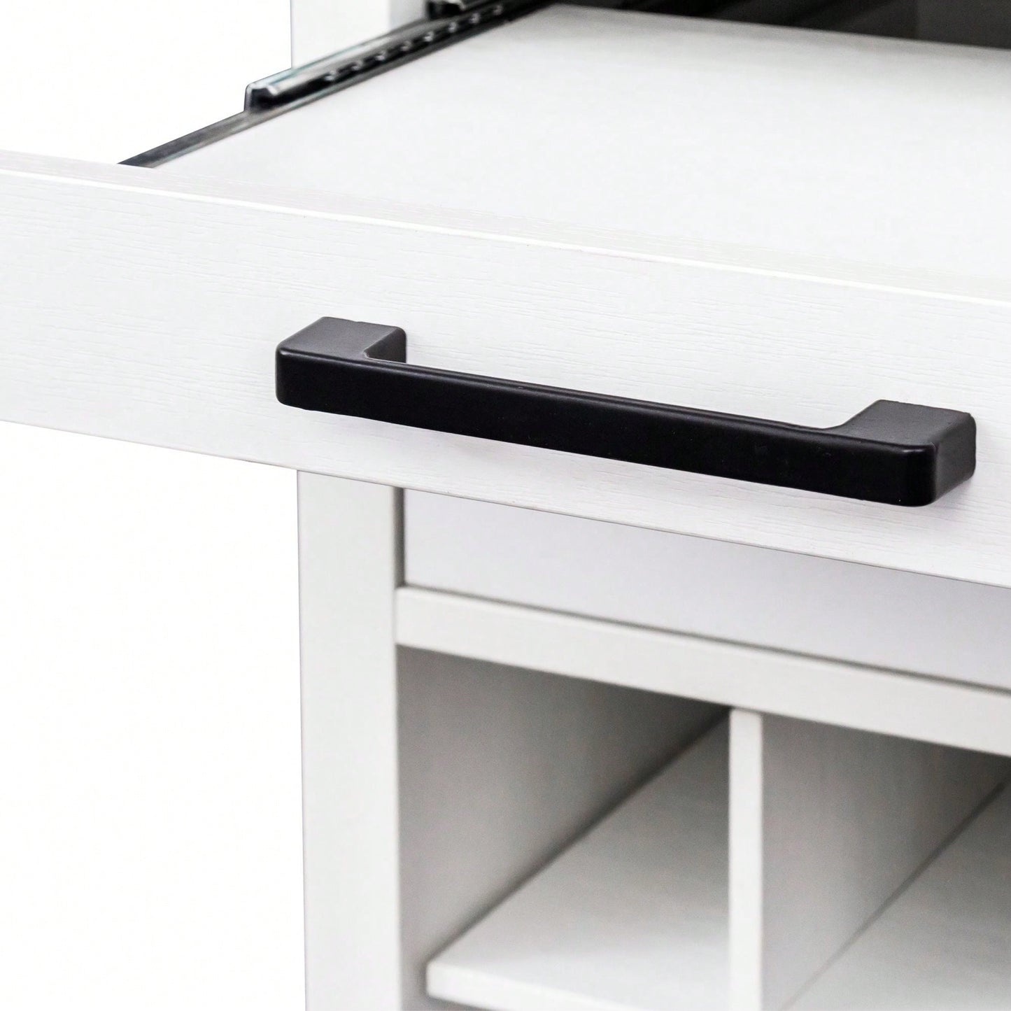 Modular Cabinet 28-Bottle Brown Walnut Color Modular 28  Wine Bar Cabinet Buffet Cabinet