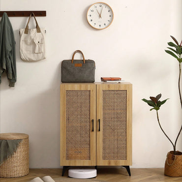 Double-Door Shoe Cabinet With Large Storage Space And Durable Structure