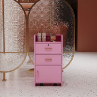 2 Drawers & 1 Cabinet, Commercial-Grade, Modern Minimalist Silhouette Storage Solution