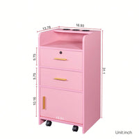 2 Drawers & 1 Cabinet, Commercial-Grade, Modern Minimalist Silhouette Storage Solution