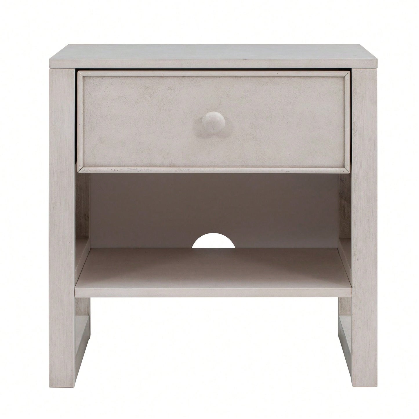 Retro Design Sturdy Nightstand With Space-Saving Features And Versatile Use