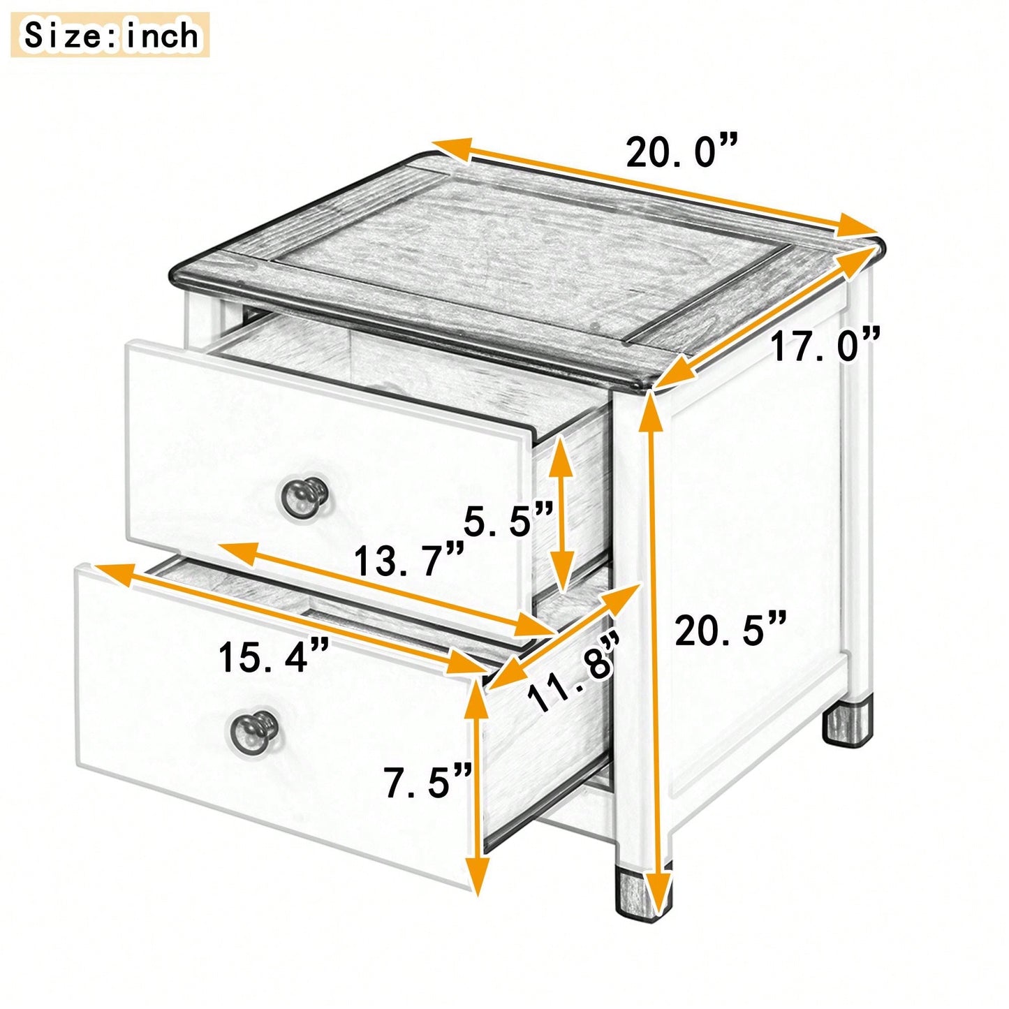 Multi-Purpose Nightstand With Sturdy Frame, Space-Saving Design, And Cute Aesthetics